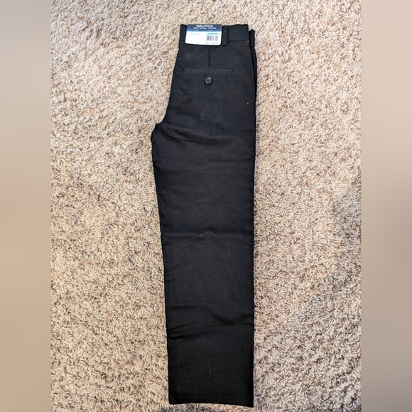 NWT boys Nautica black pants in size 8 regular. - Picture 2 of 4